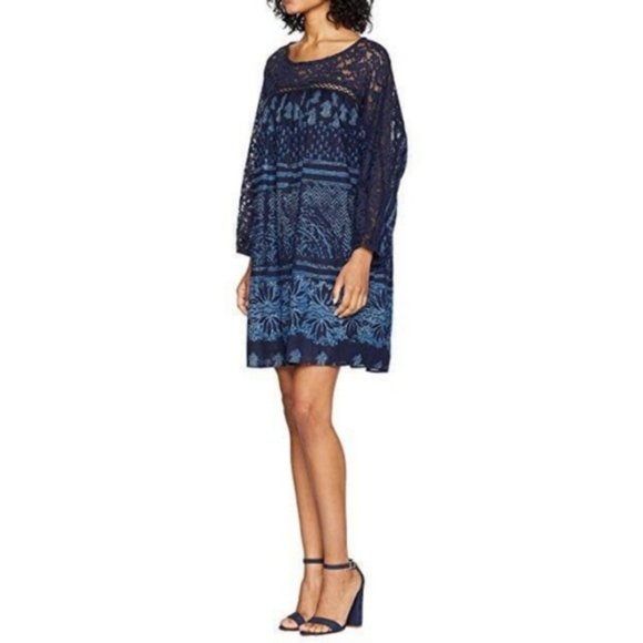 Free People Sun Daze Indigo Minidress Size S/M NWT - Picture 5 of 16
